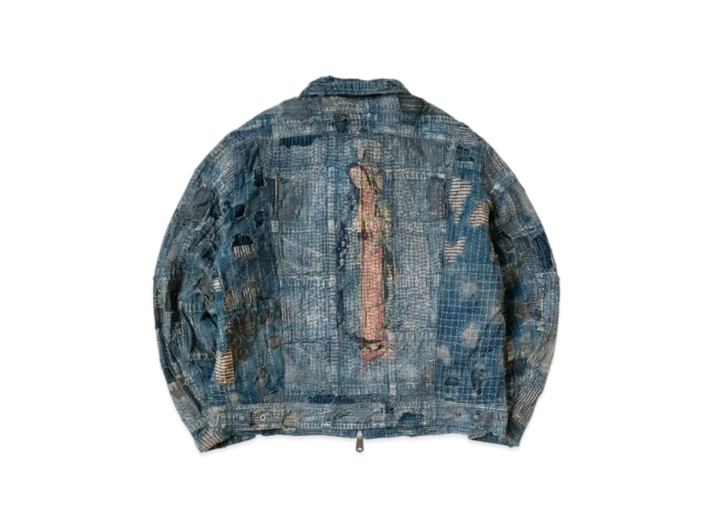 【キャピタル kapital 】ジップアップ ブルゾン KAPITAL - KAPITAL キャピタル ダマスク柄フリースZIPブルゾン