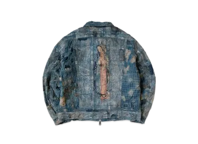 KAPITAL Boro Zip Up Blouson "Indigo"