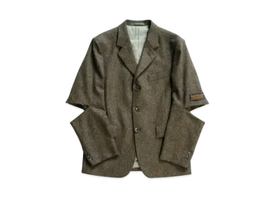 KAPITAL Herin Bon Tweed Cut Out Elbow Jacket "Khaki"