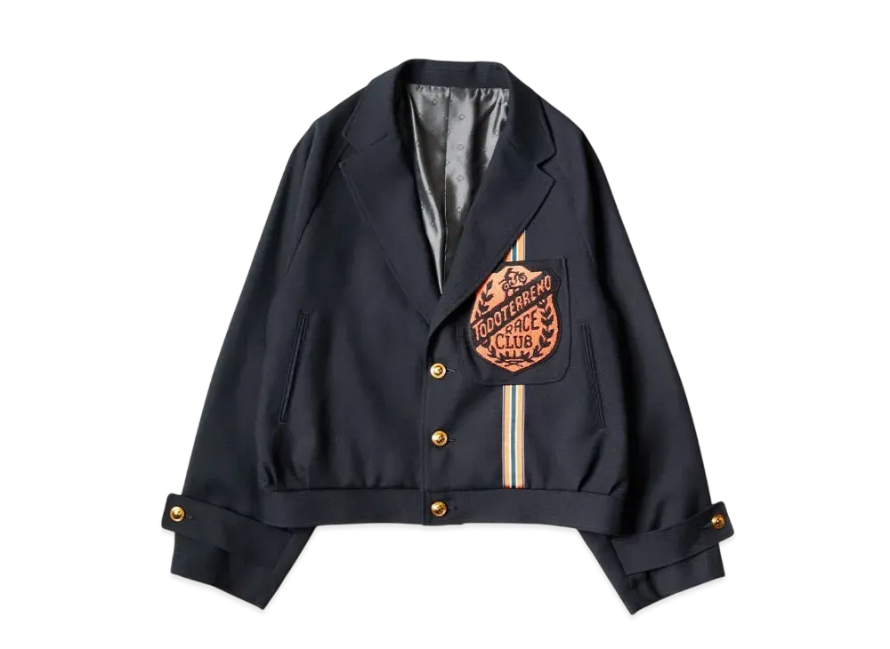 KAPITAL Wool Serge Todo Terreno Drizzler Suit Jacket "Navy"