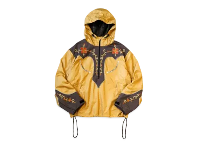 KAPITAL Poly Taffeta 2 Tone Cactus Flower Parker "Mustard"