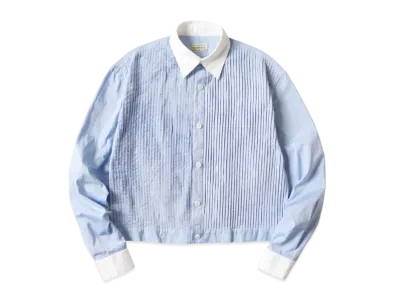KAPITAL Combed OX Pintuck Shirt Jacket "Sax"