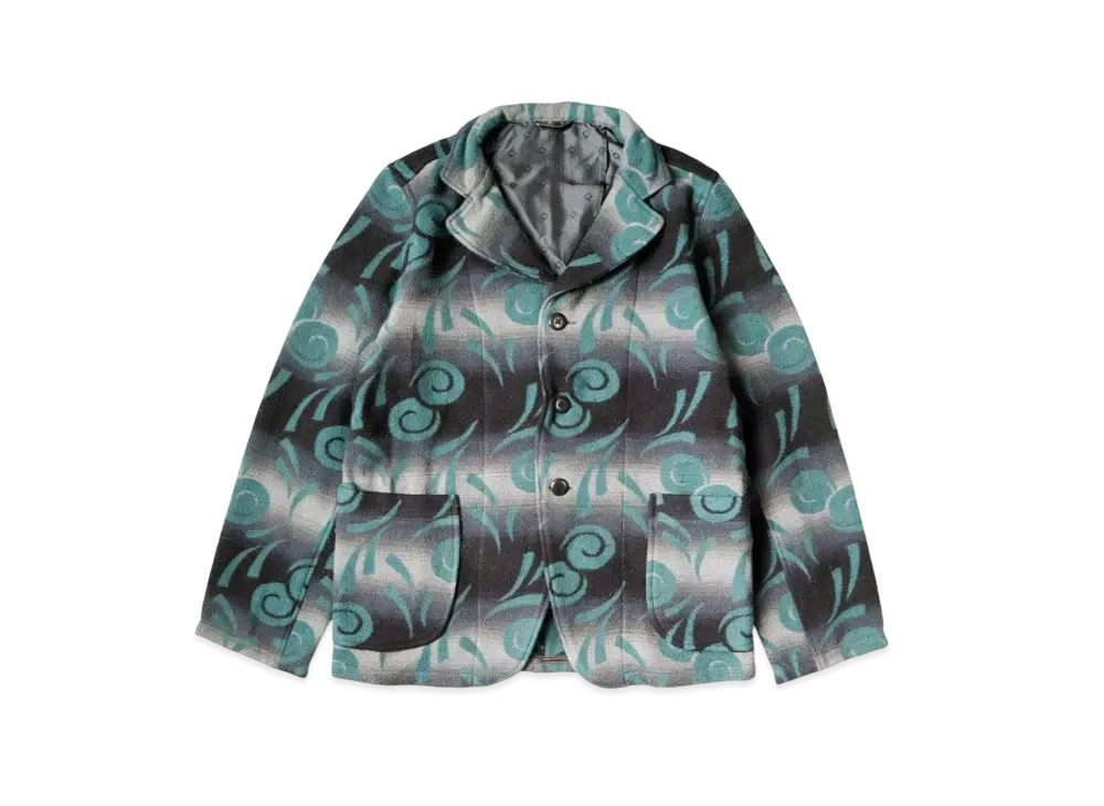 KAPITAL Knapping Cotton Pueblo Vortex Hospital Jacket "Grey"