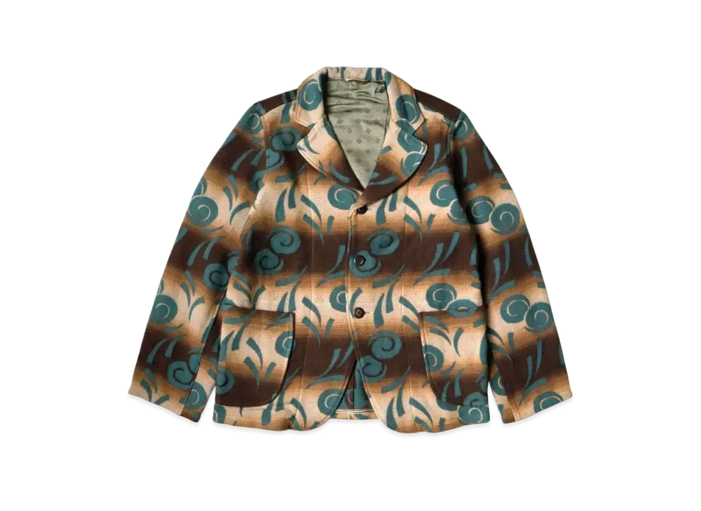 KAPITAL Knapping Cotton Pueblo Vortex Hospital Jacket "Brown"