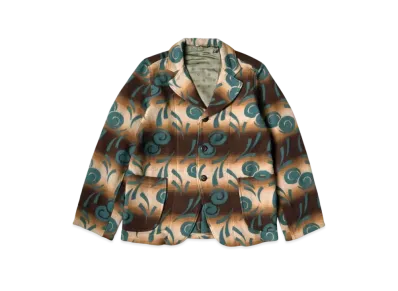 KAPITAL Knapping Cotton Pueblo Vortex Hospital Jacket "Brown"
