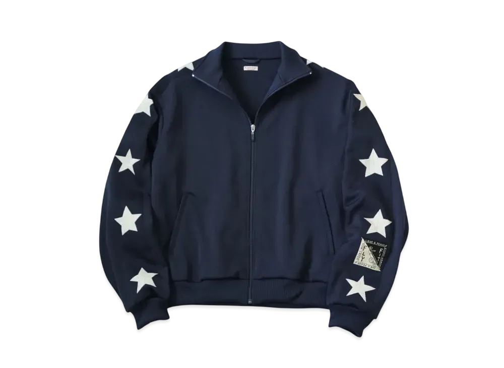 KAPITAL Smooth Jersey Stuntman Woman Truck Jacket "Navy"