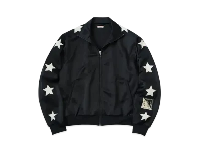 KAPITAL Smooth Jersey Stuntman Woman Truck Jacket "Black"