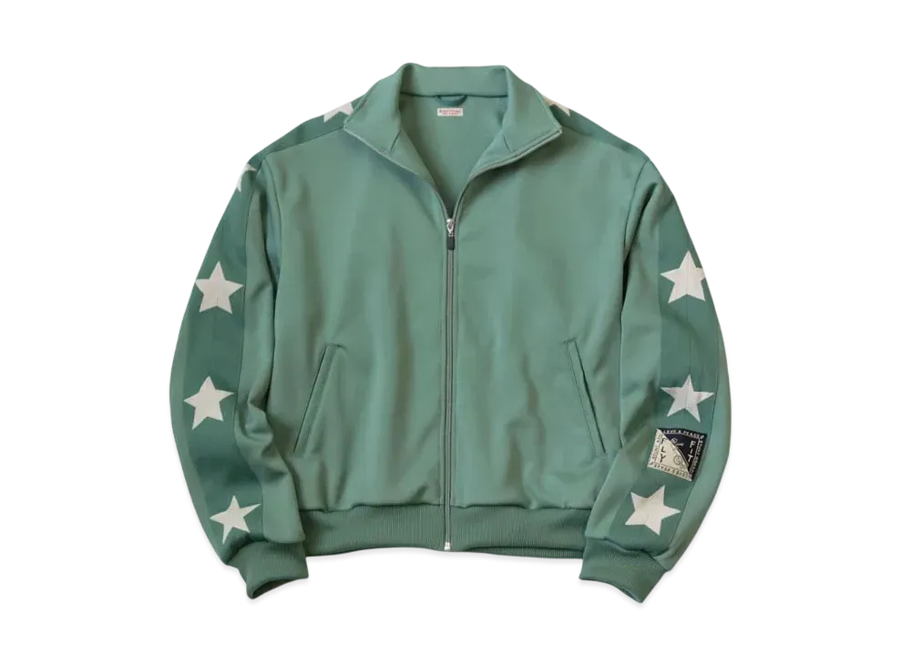 KAPITAL Smooth Jersey Stuntman Woman Truck Jacket "Light Green"
