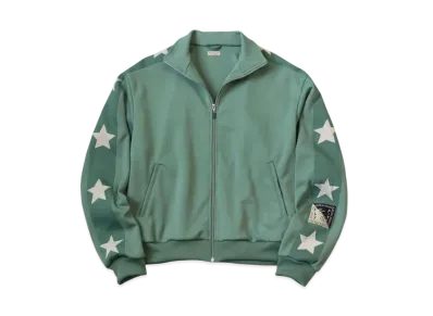 KAPITAL Smooth Jersey Stuntman Woman Truck Jacket "Light Green"