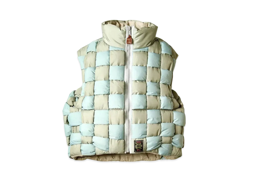 KAPITAL Ripstop Nylon Weaving Vest "Grey"