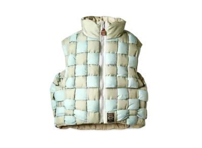 KAPITAL Ripstop Nylon Weaving Vest "Grey"