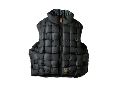 KAPITAL Ripstop Nylon Weaving Vest "Black"