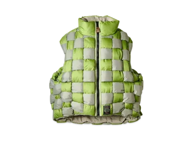 KAPITAL Ripstop Nylon Weaving Vest "Green"