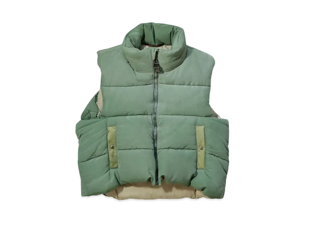 KAPITAL 60/40 Cross Burger Keel Vest Snow "Smoke Green"