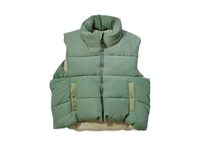 KAPITAL 60/40 Cross Burger Keel Vest Snow "Smoke Green"