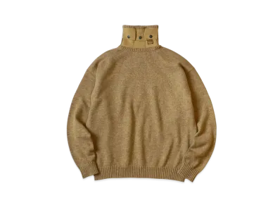 KAPITAL 8G Cotton Wool Nickel 3 High Neck Sweater "Gold"