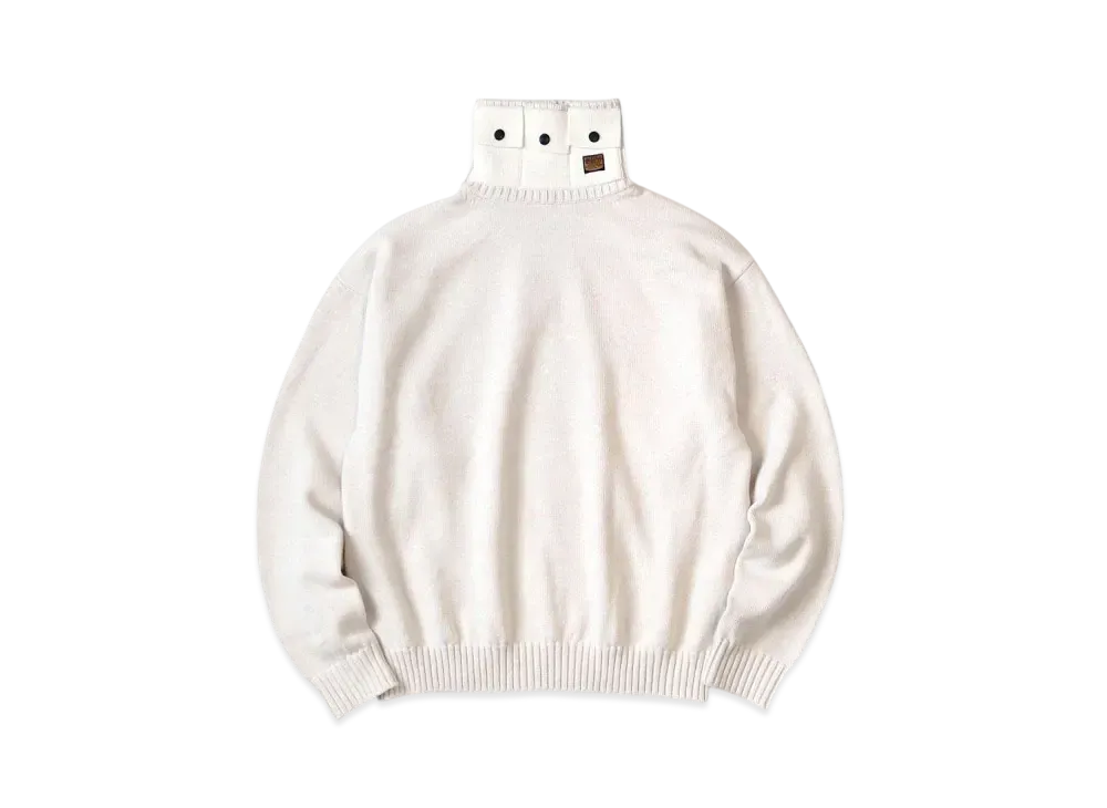 KAPITAL 8G Cotton Wool Nickel 3 High Neck Sweater "Kinari"