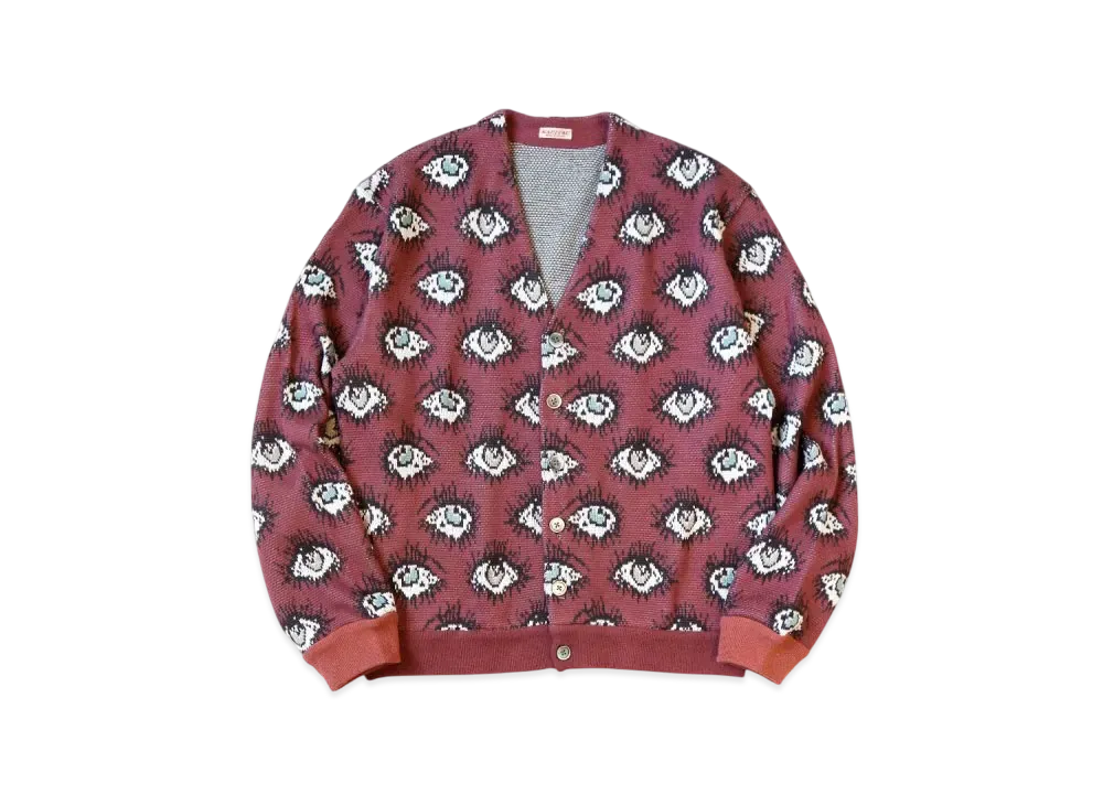 KAPITAL 8G Jacquard Knit Speakeasy Short Cardigan "Enji"