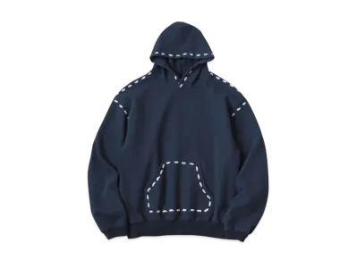 KAPITAL Fleece Marionette Hood Sweatshirt "Navy"
