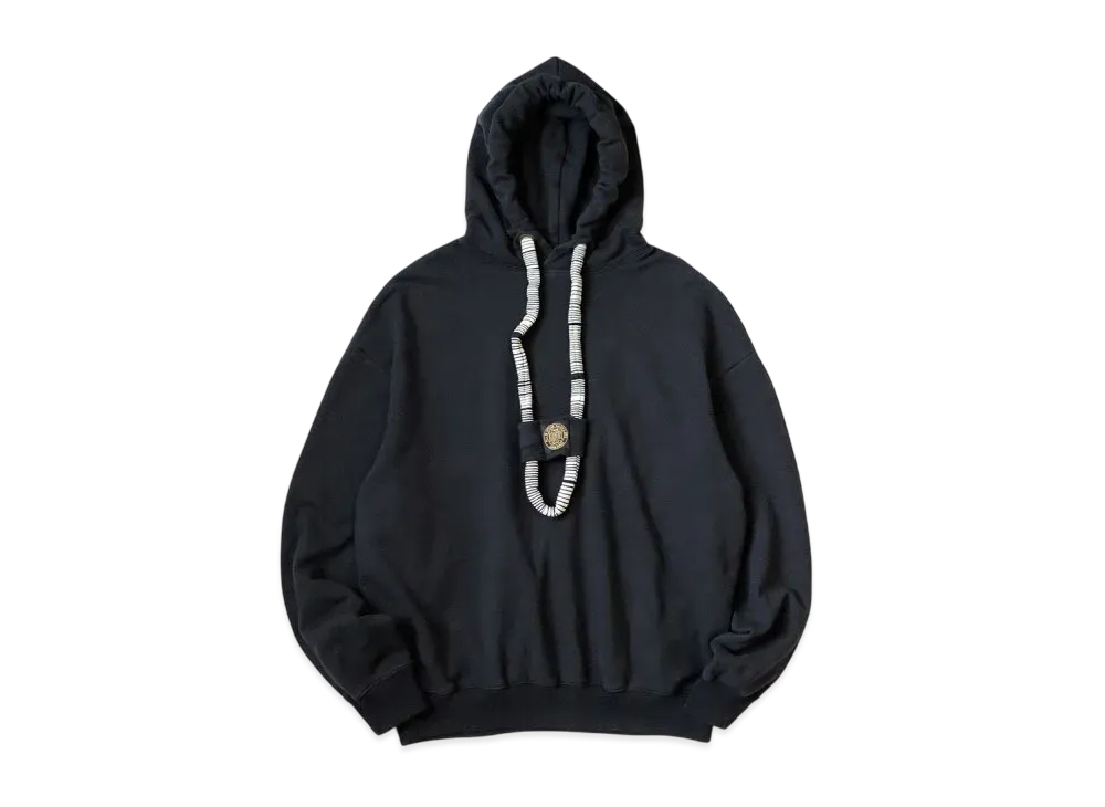 KAPITAL 30/- Fleece Dragon Hood Sweatshirt "Black"