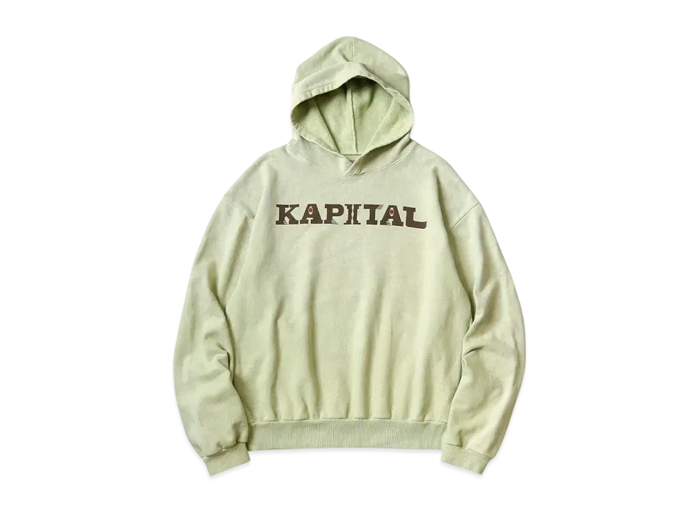 KAPITAL Fleece Hood Sweatshirt "Mint"
