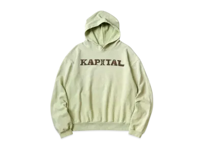 KAPITAL Fleece Hood Sweatshirt "Mint"