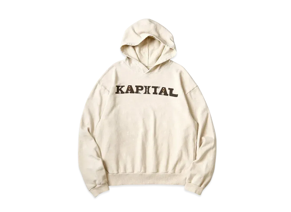 KAPITAL Fleece Hood Sweatshirt "Kinari"
