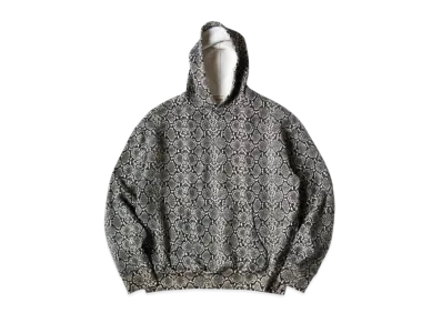 KAPITAL Fleece Snake Hood Sweatshirt "Grey"