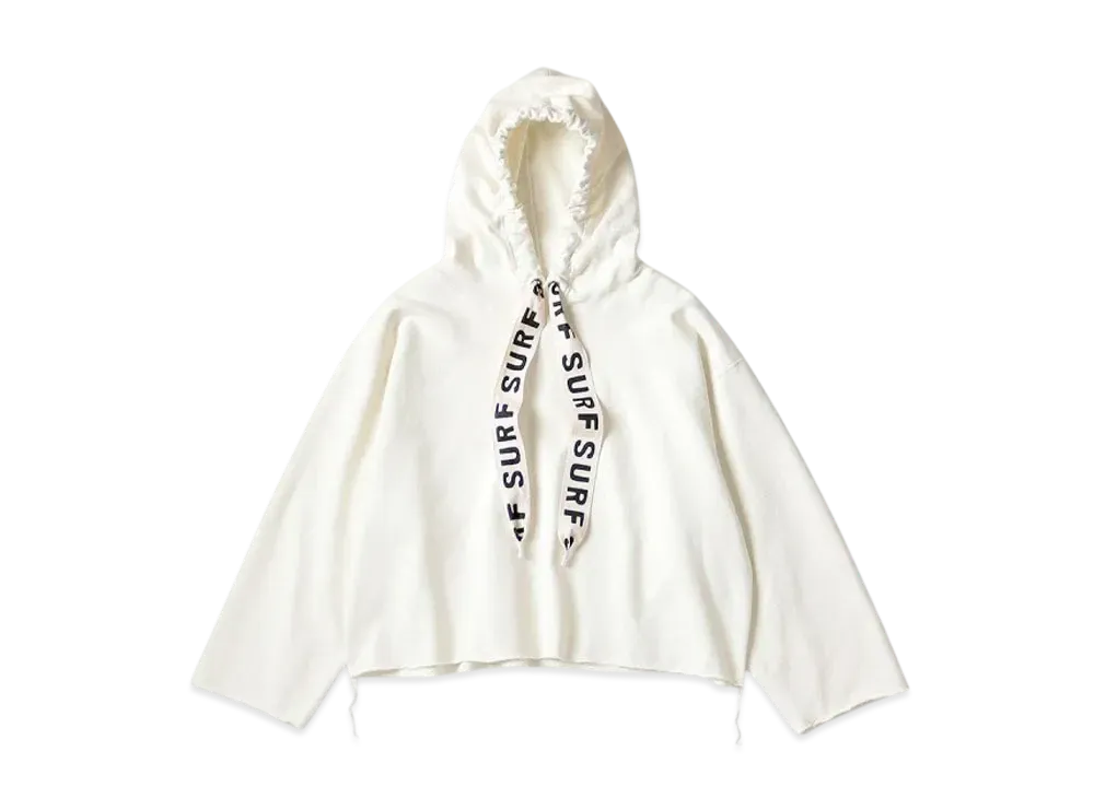 KAPITAL Fleece Catfish Surf Hood Sweatshirt "Off White"