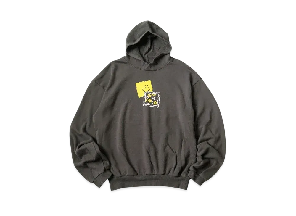 KAPITAL 30/- Fleece Hood Sweatshirt "Charcoal"