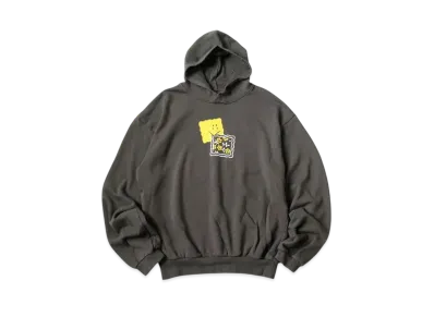 KAPITAL 30/- Fleece Hood Sweatshirt "Charcoal"