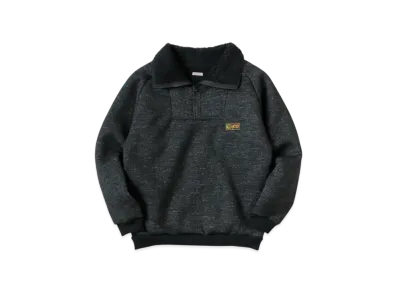 KAPITAL Boa Fleece Zip Alpine Pullover "Black"