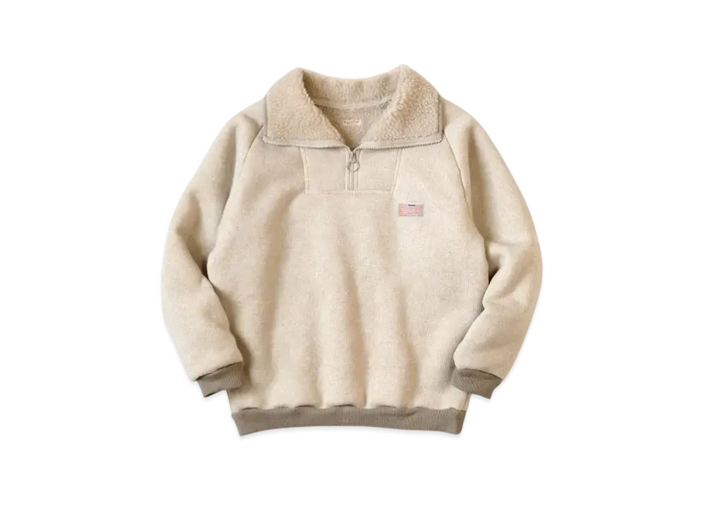 KAPITAL Boa Fleece Zip Alpine Pullover "Kinari"