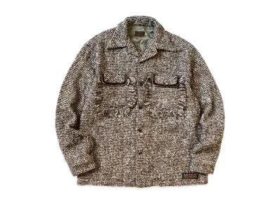 KAPITAL Fancy Tweed Border Shirt "Brown"