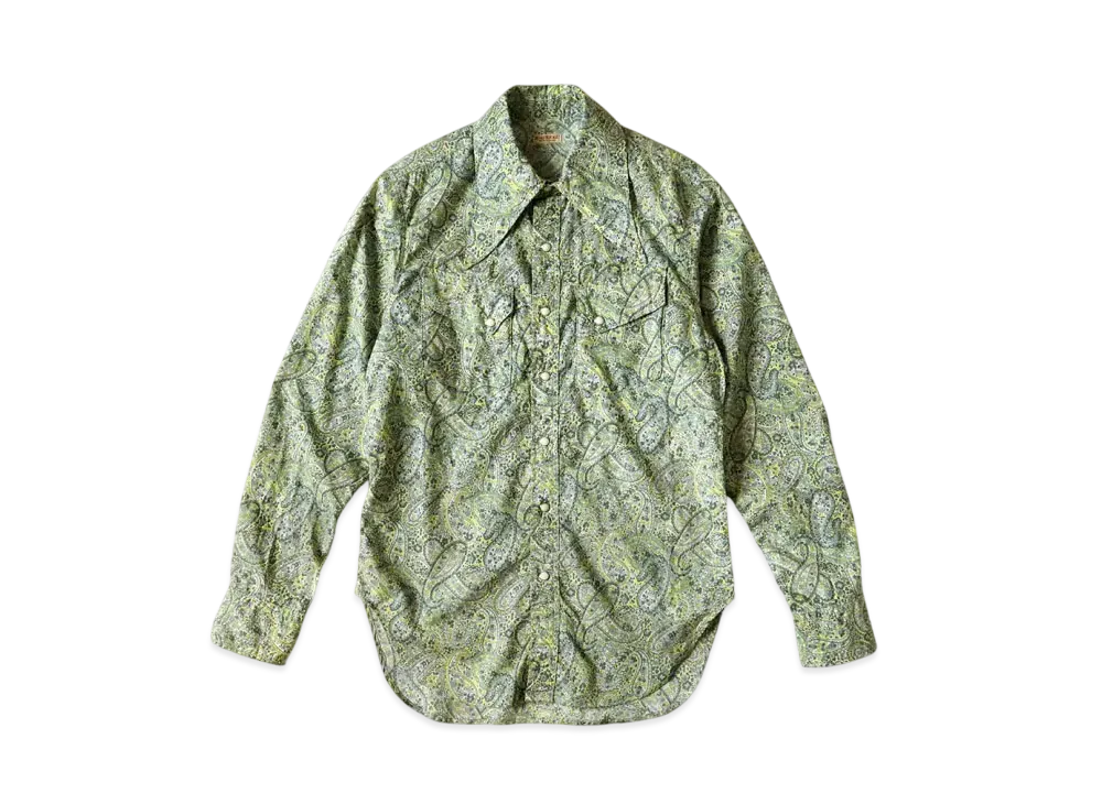 KAPITAL Lawn Paisley Langle Color Western Shirt "Yellow"