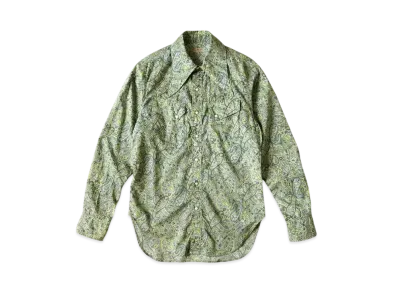 KAPITAL Lawn Paisley Langle Color Western Shirt "Yellow"