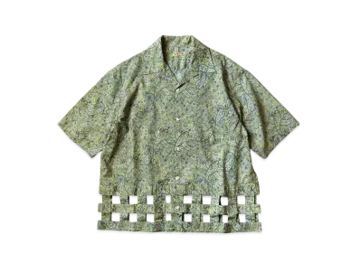 KAPITAL Lawn Paisley Wind Pen Aloha Shirt "Yellow"