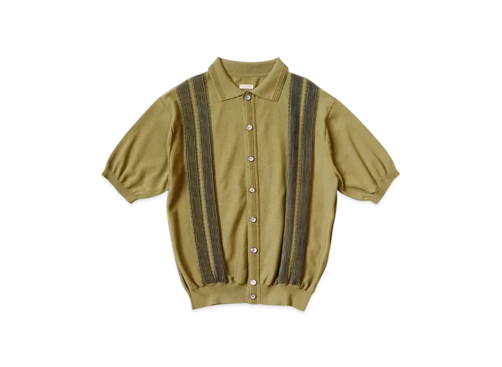 KAPITAL 14G Cotton Knit Oyster Aloha Polo 