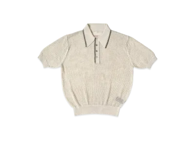 KAPITAL 12G Mesh Knit Carol Polo "Beige"