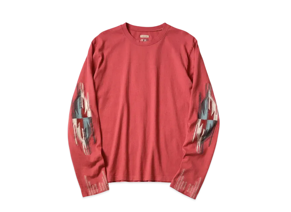 キャピタル オルテガ天竺 クルー ロンT "レッド"