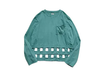 KAPITAL 20/- Wind Pen Long Tee "Turquoise"