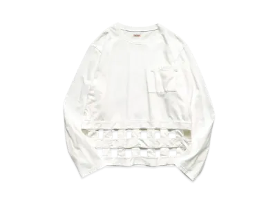 KAPITAL 20/- Wind Pen Long Tee "White"
