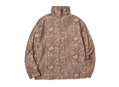 KAPITAL 20/- Cookie Bandana High Neck Long Tee "Brown"