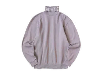 KAPITAL Waffle High Neck Long Tee "Light Purple"