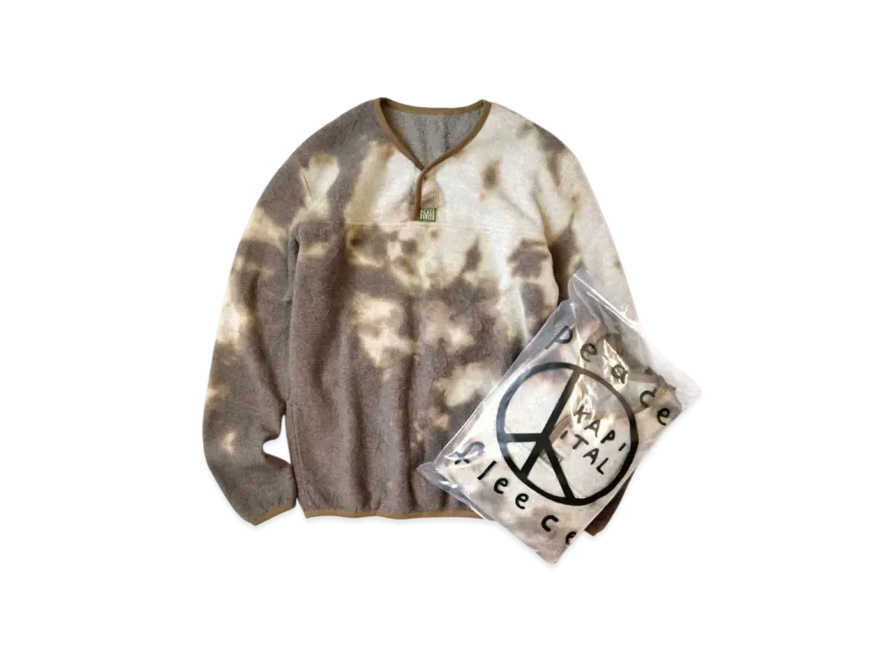 KAPITAL Reverse Fleece Tie Dye Pack Long Tee "Brown"
