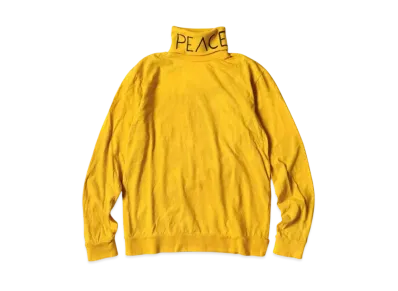 KAPITAL 18.5/- High Neck Long Tee "Yellow"