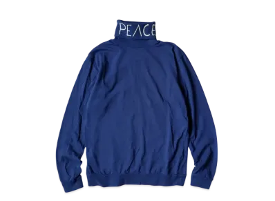 KAPITAL 18.5/- High Neck Long Tee "Cobalt Blue"