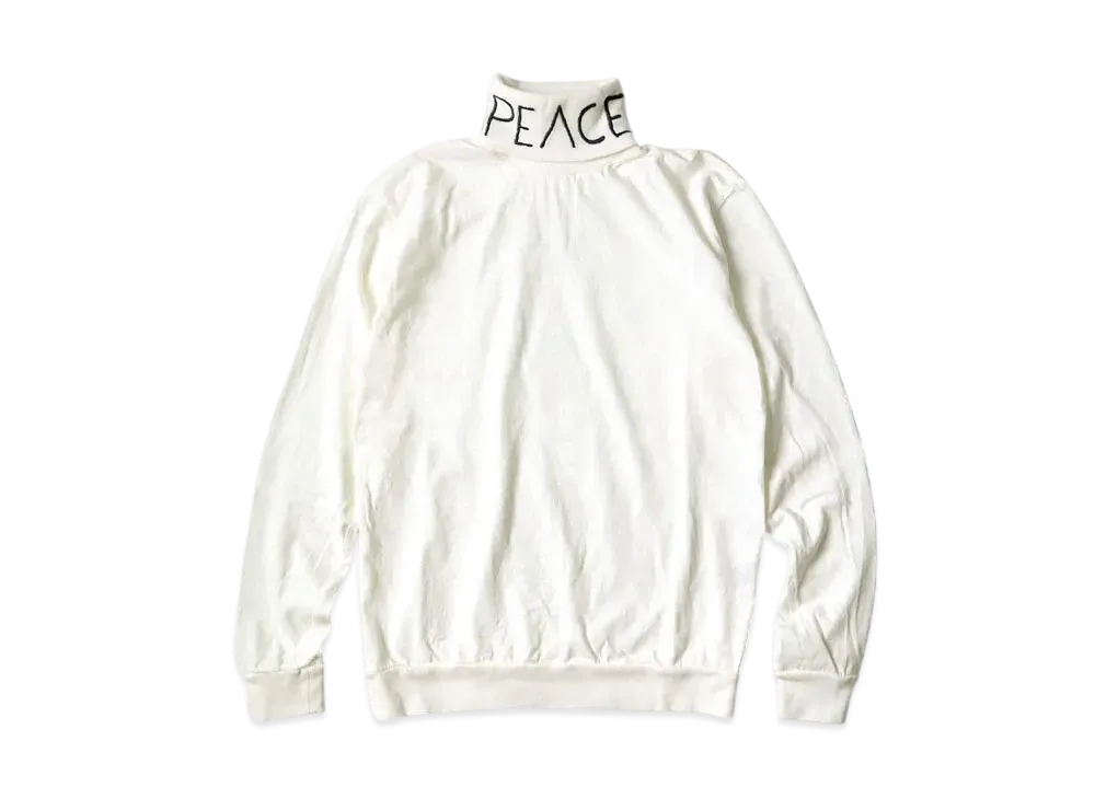KAPITAL 18.5/- High Neck Long Tee "White"