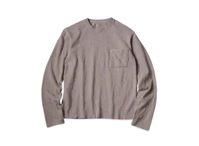 KAPITAL Amuse Knit Poke Long Tee "Charcoal"