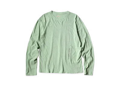 KAPITAL Gauze Biscuit Pocket Long Tee "Mint"